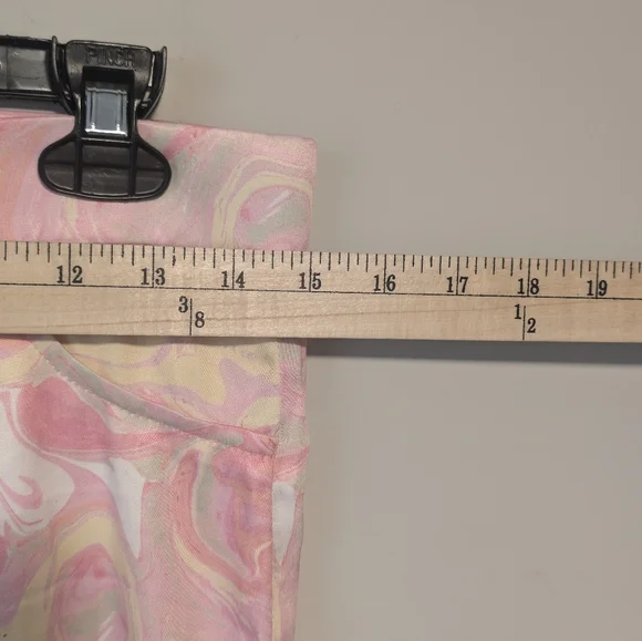 Zara Retro Womens Flare Pants With Flowers & Split Bottom Size Medium New No Tag - Picture 5 of 16